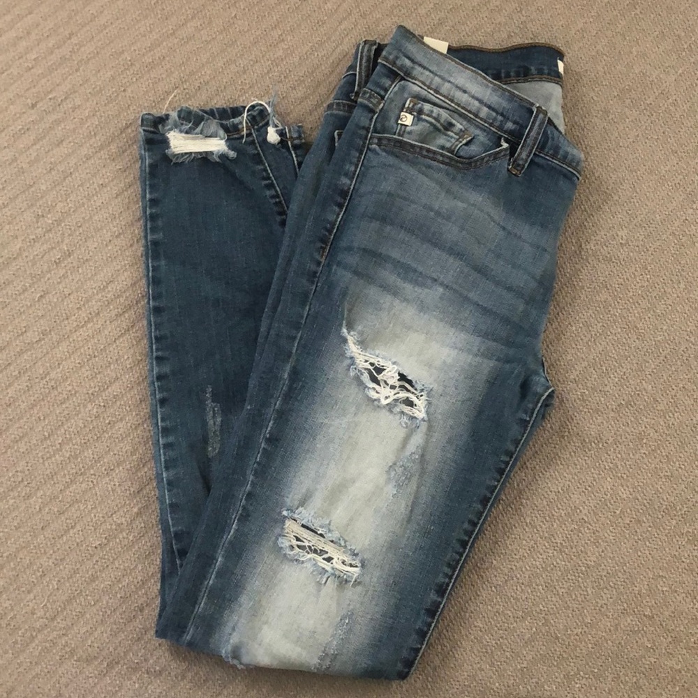 Kancan Los Angeles Distressed skinny Jeans Sz 30